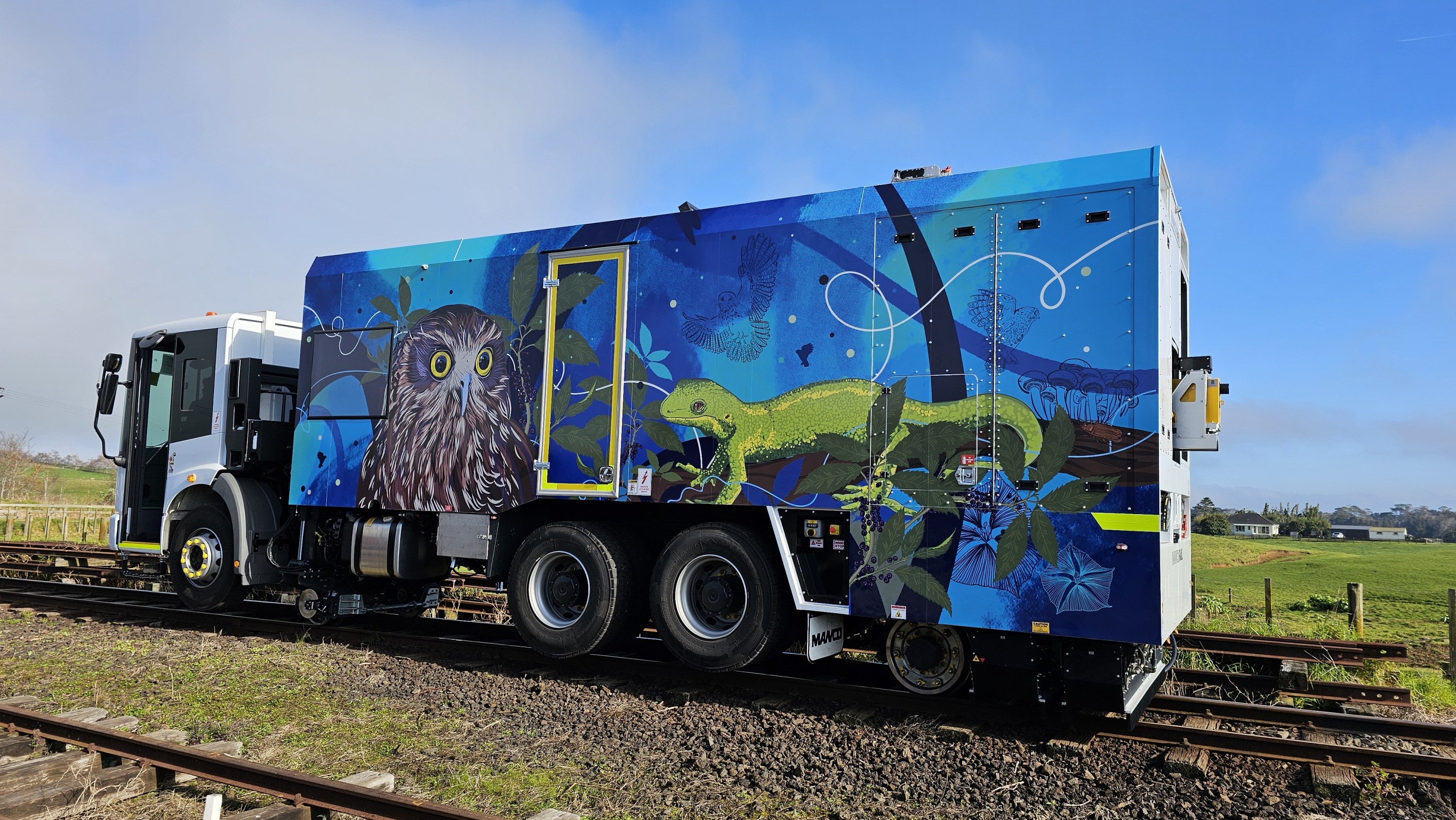 Manco’s rail inspection truck is designed to provide accurate scanning and measurement of rail tracks, so that KiwiRail can perform routine maintenance and upgrades in the most efficient way.