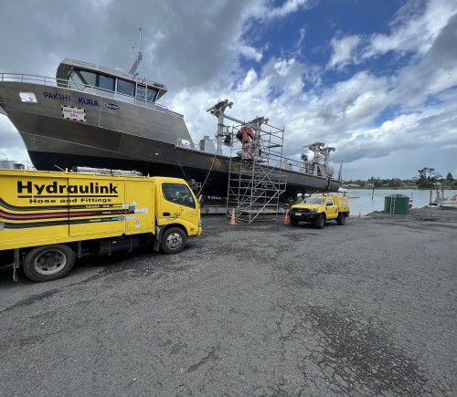 McMullen & Wing masterpiece of marine engineering entrusted to safety and performance of Hydraulink hose and fittings