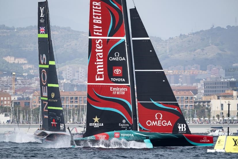 Emirates Team New Zealand put on a masterclass performance in Barcelona. Photo credit: © Ricardo Pinto / America's Cup